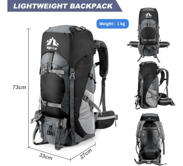 Inchiriere rucsac 70L, Night Cat negru