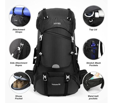 Inchiriere rucsac 50L, Hommie negru