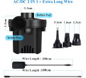 Portable electric pump rental, powered by car cigarette lighter socket