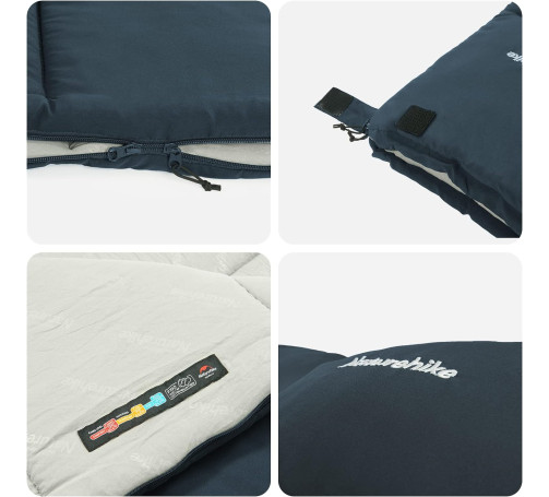 3-season sleeping bag rental, blue Naturehike