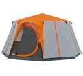 Tent rental 8 people, orange Coleman Octagon