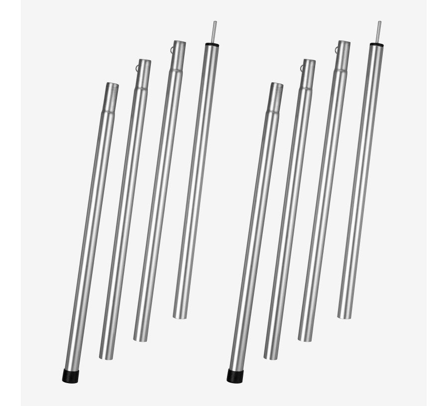 Stâlpi de camping pentru corp și adăpost aluminiu x 2, 200cm