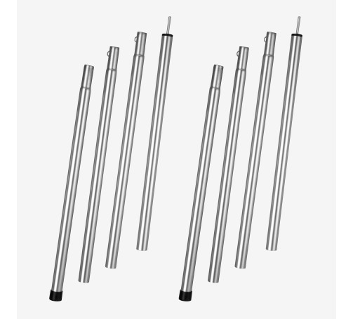 Stâlpi de camping pentru corp și adăpost aluminiu x 2, 200cm